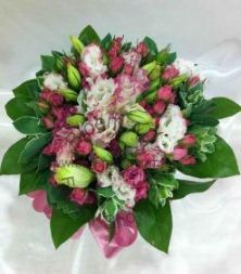 CODE 71976 - Wedding Bouquet of Spray Roses and Euphorbia Marginate